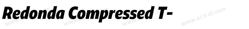 Redonda Compressed T字体转换